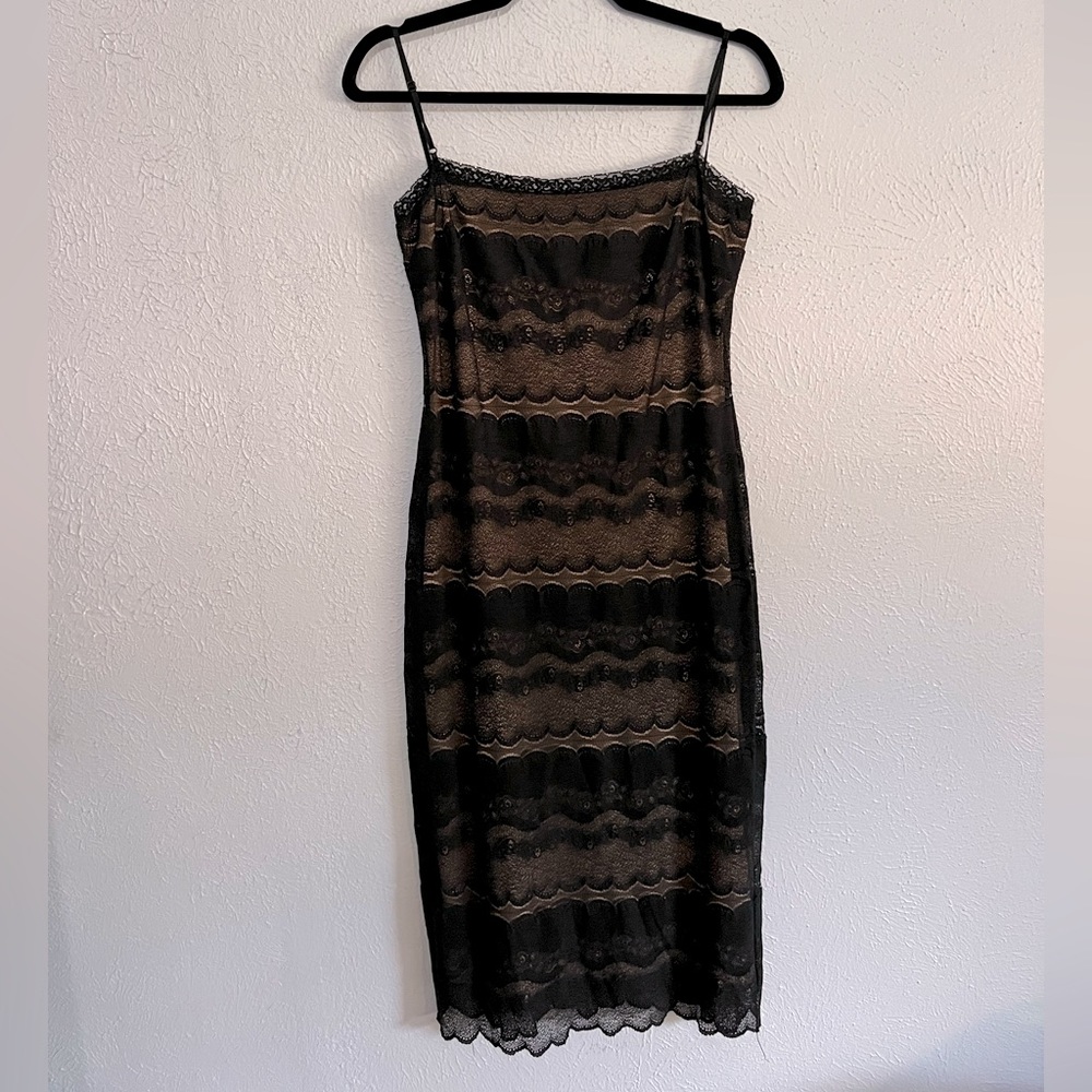 Black lace dress